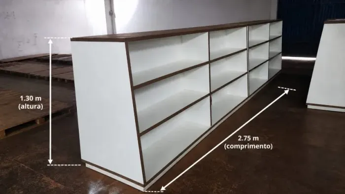 Gôndola em MDF Reforçado