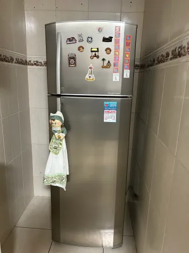 Geladeira GE inox seminova