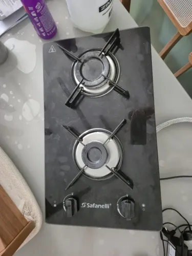 Fogão Cooktop com alimentação a Gás - Safanelli fogão 2 bocas.