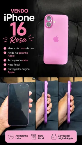 VENDO IPHONE 16 ROSA