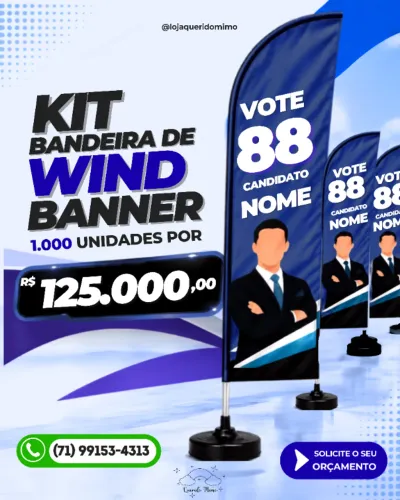 WIND BANNER ELEITORAL