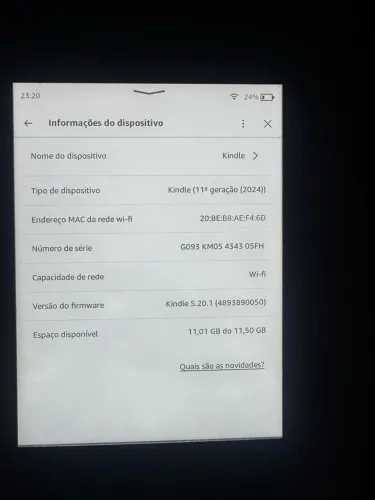 Amazon Kindle (11ª geração, 2024)