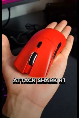 Mouse sem fio atack shark r1