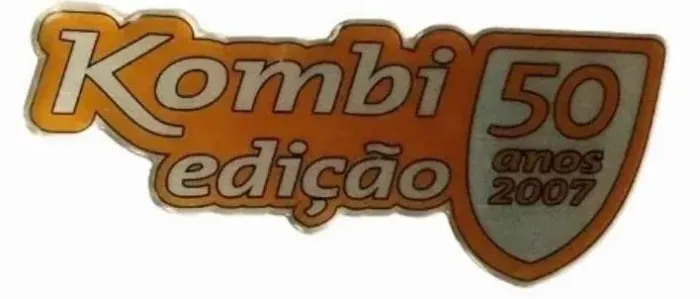 Emblemas 03 Peças Para Kombi 2007 Série 50 Anos