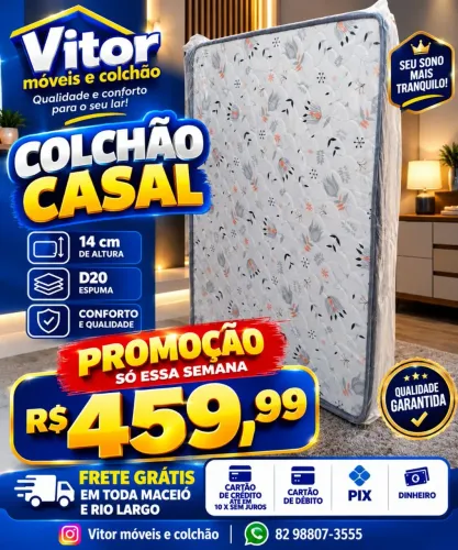 Colchão casal bom sono 14 cm d20 