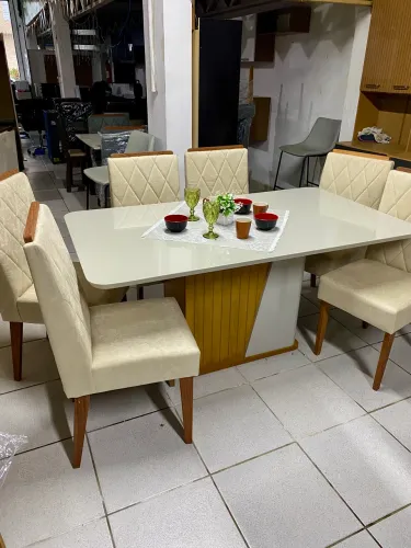 Mesa 6 cadeiras entrega gratis 