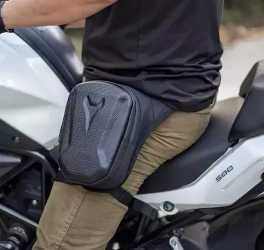 Bolsa Lateral Para Perna Bag Pochete Multifuncional Motociclista