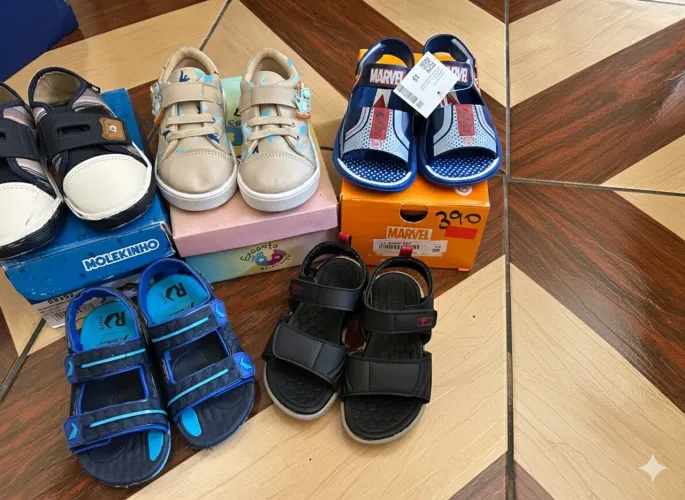 Pares de sapato número 25 e 26