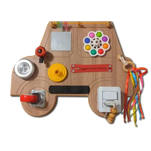 Painel Sensorial Interativo Montessoriano - Carrinho