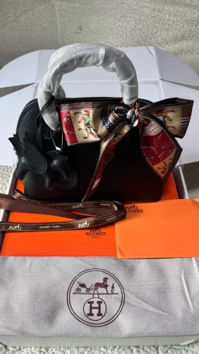 Bolsa Hermès em Couro Preto
