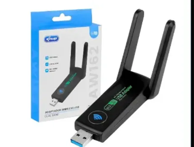 ANTENA DE ADAPTADOR WI-FI USB DUAL BAND 5GHZ KNUP KP-AW162