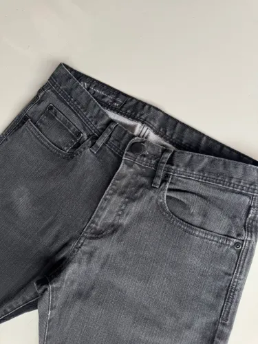 calça jeans armani exchange masculina preta 40