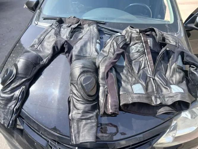 Conjunto de couro x11 para motos