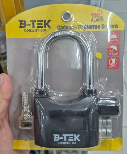CADEADO PARA BICICLETA/MOTOCICLETA COM ALARME