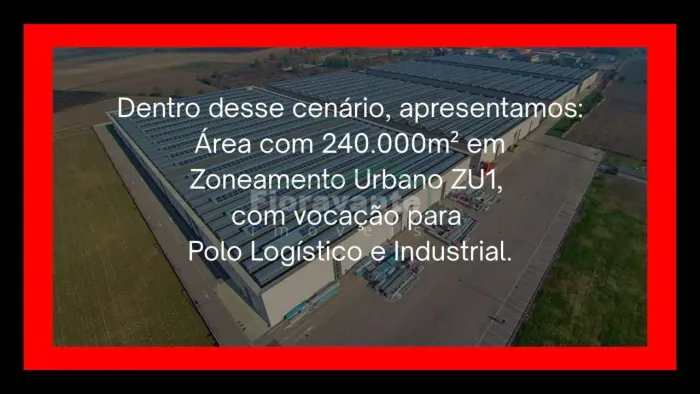 ÁREA na RIO-SANTOS / CARUARA para POLO LOGÍSTICO e INDUSTRIAL