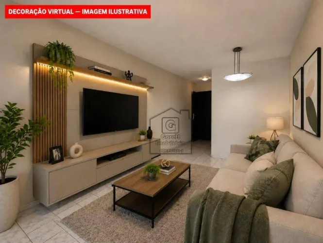 Apartamento para alugar em Lagoa Nova com 3 quartos, varanda e portaria 24h - 67 m² - Nata