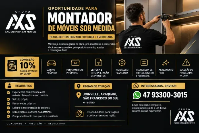 Montador de Móveis sobmedida