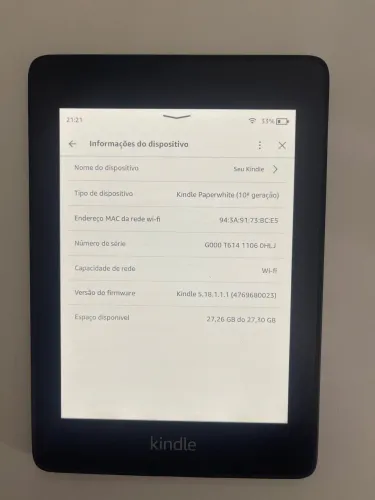 Kindle Paperwhite (10? geração)