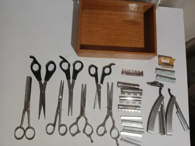 Tesouras Cabelereiro Kit usadas
