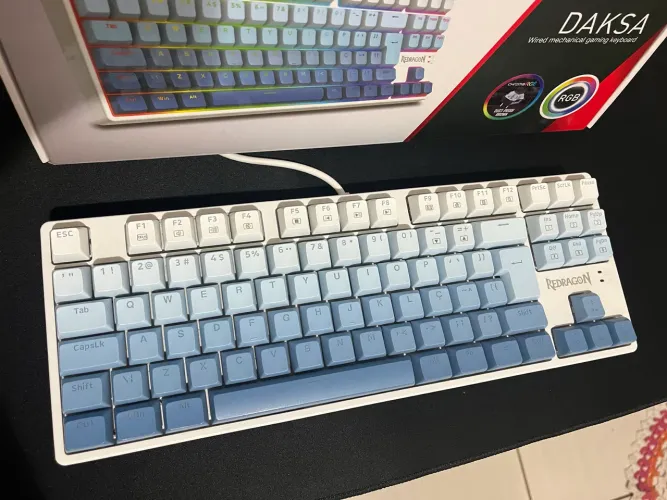 Teclado Redragon Daksa Branco