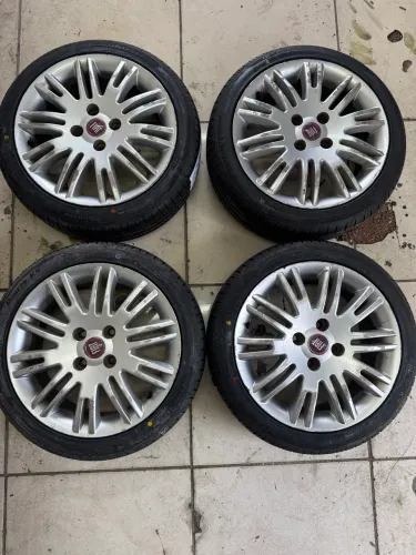 Rodas Aro 15 Fiat Linea Pneus NOVOS 