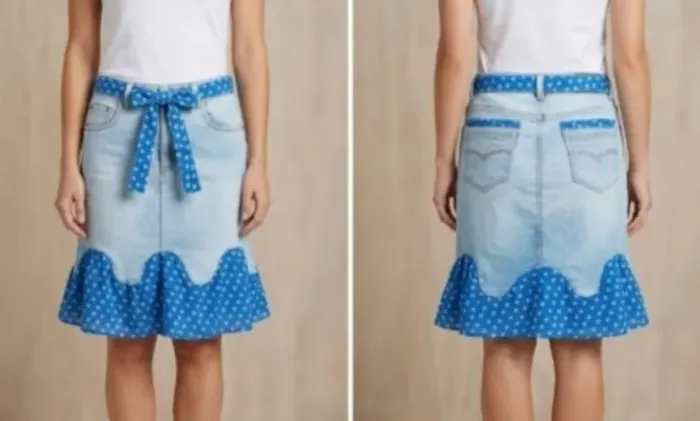 Saia Jeans Customizada