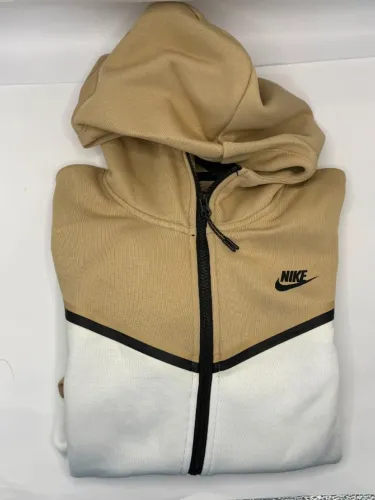 jaqueta nike tech fleece tamanho m Bege