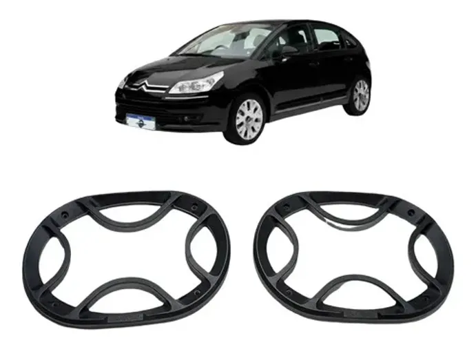 Par Tela Alto Falante Bravox 6x9 Citroen C4 Hatch 2011 Uzad0 Preto