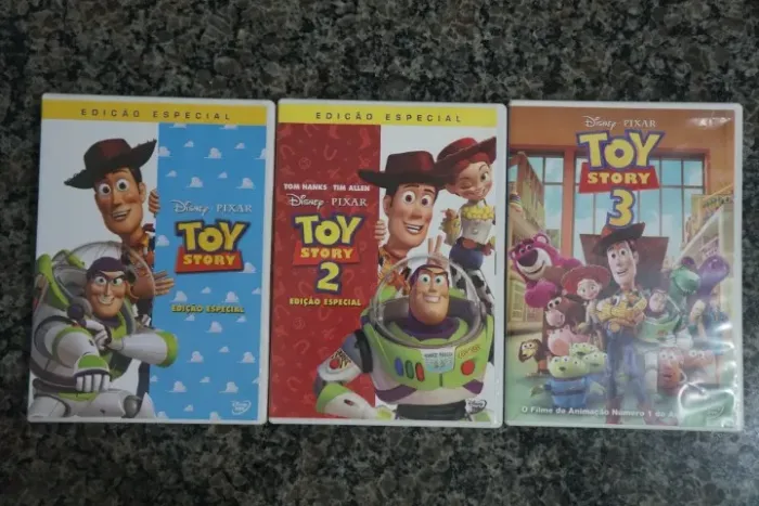 Dvds Originais Toy Story 1, 2, 3 Disney PIXAR