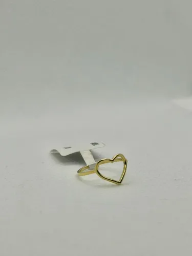 ANEL CORAÇÃO VAZADO OURO 18K 750