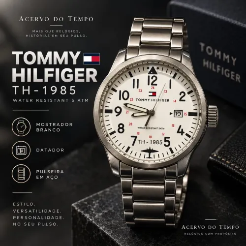Relógio Tommy Hilfiger fundo branco