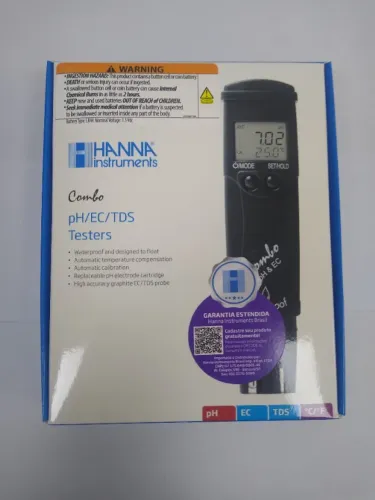 Kit portátil teste PH/EC/TDS/ e temperatura HANNA instruments