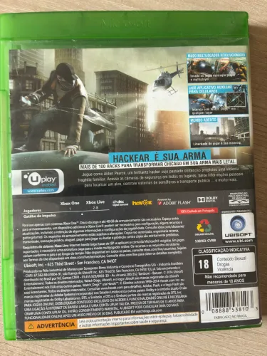 Mídia física de Just Cause 4 e Watch Dogs 1