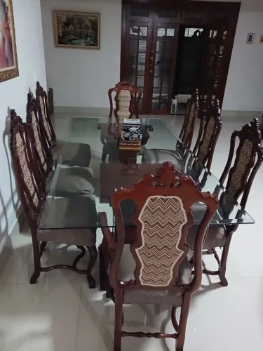 Mesa com cadeiras Luiz XV