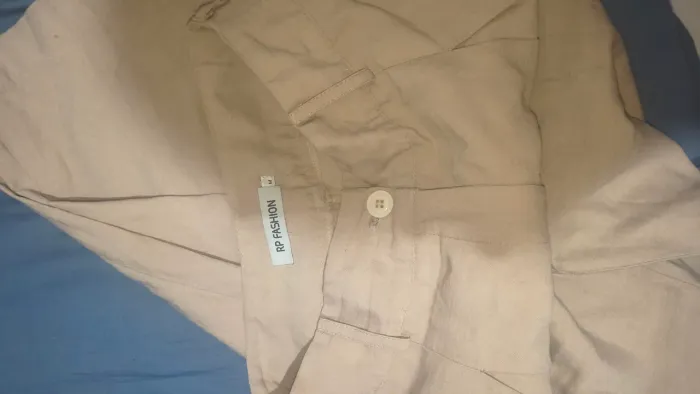 Calça Pantalona Alfaiataria Bege RP Fashion - Tam M - Impecável