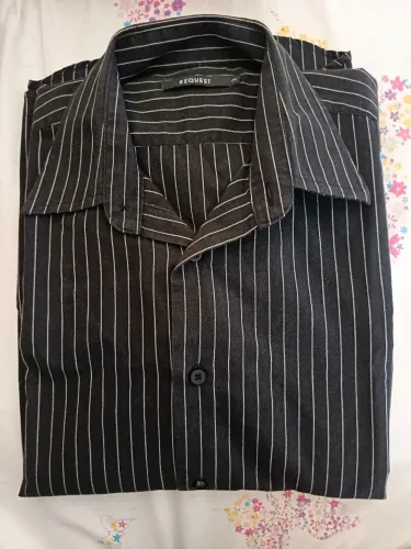 Camisa social manga longa masculina 