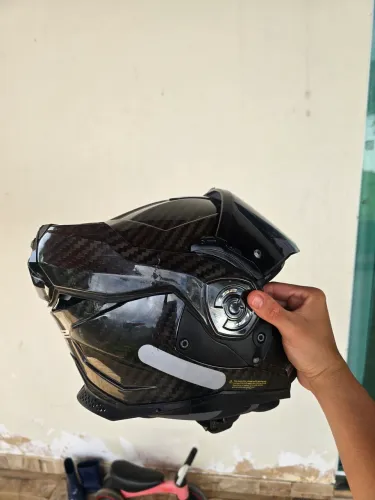 Capacete Ls2 Advant X Carbon Escamoteável 180°