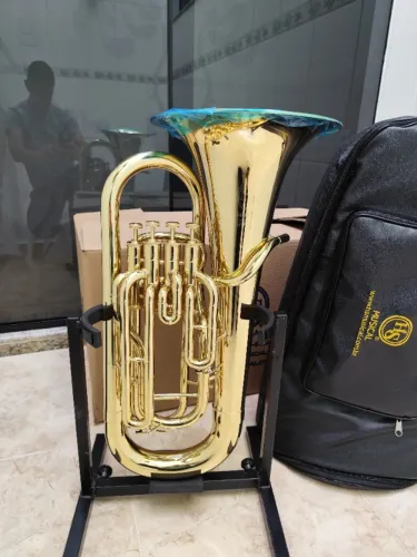 Euphonium Bombardino Hs Musical HF890 Sib 4 Pistos - NOVO - Aceito trocas - Parcelo 18x