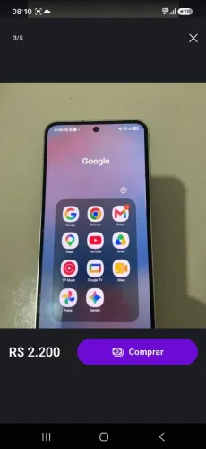 Troco S24 FE 256G zero mais volta em dinheiro em Iphone