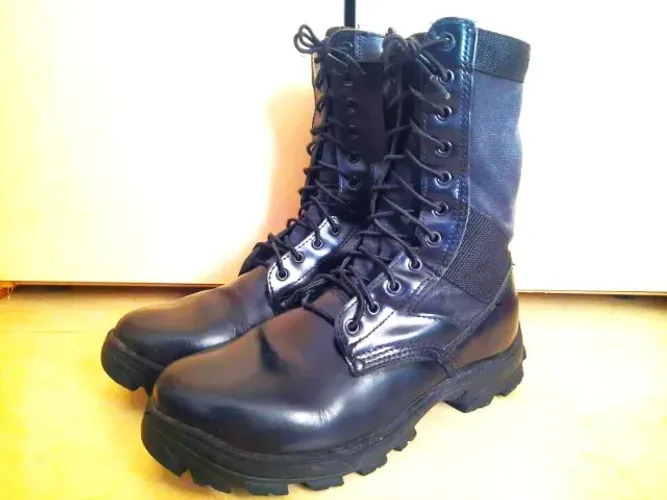 Bota / Coturno Militar Preto Cano Alto Com Zíper - PRICE - Nº 42