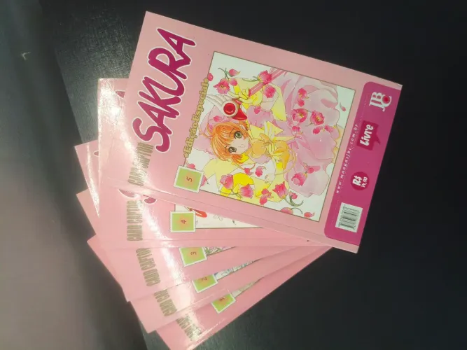 Mangás SAKURA edição especial vol 1.2.3.4 e 5