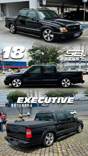 Rodas aro 18 Chevrolet S10 Execultive Grafite com diamantado 5x120 novas