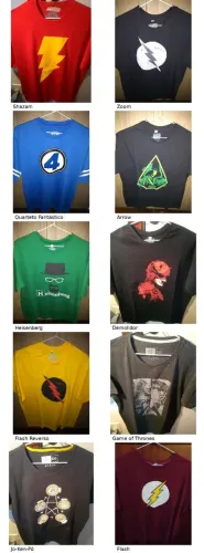 Camisas Heróis (Flash, Shazam, Arrow, Breaking Bad, Demolidor, Game of Thrones