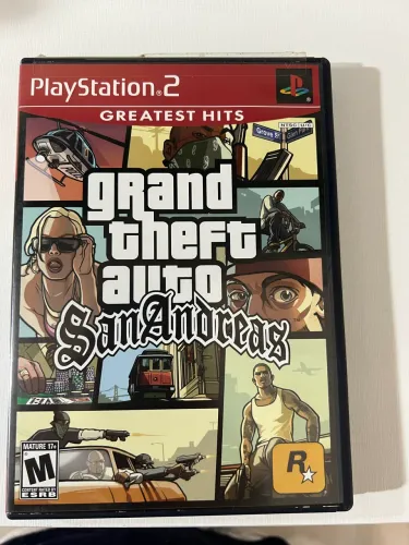 GTA San Andreas PS2 Original - Completo CIB (Greatest Hits) com Manual