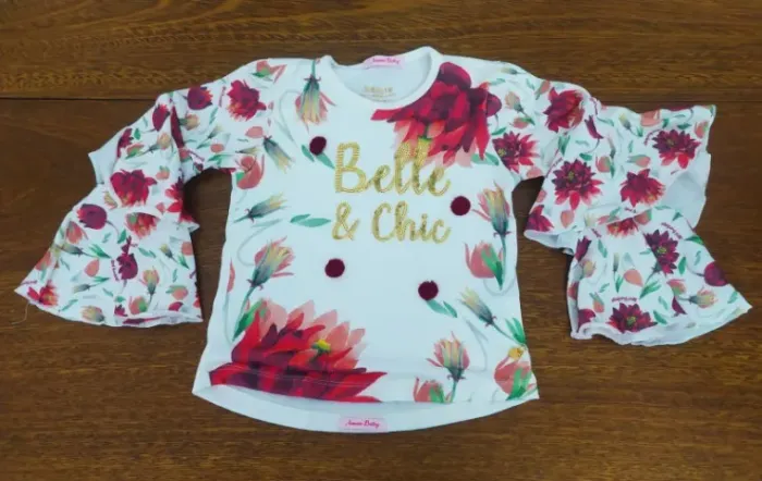 Blusa Manga Longa Para Crianças - Tamanho 3 Anos