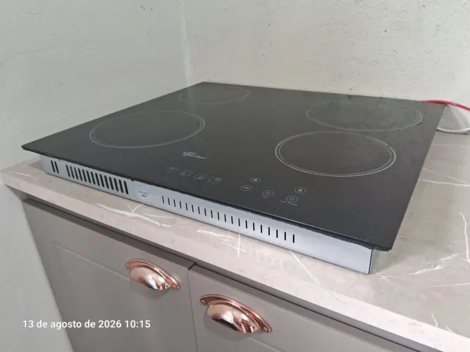 Fischer Cooktop Elétrico Touch 4 Bocas Mesa Vitrocerâmica 220V