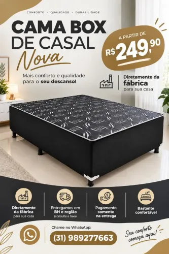 CAMA BOX DE CASAL