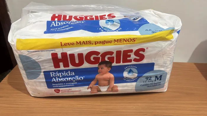 Fralda Huggies rápida absorção (rápida absorção)