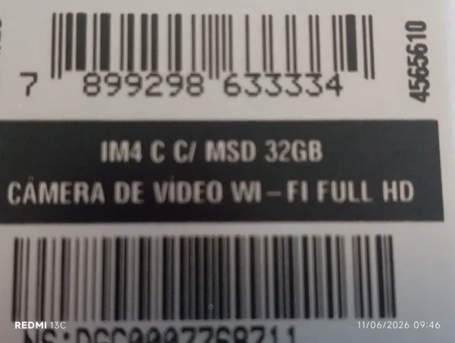 Câmara IM4-C com cartoa 32gb