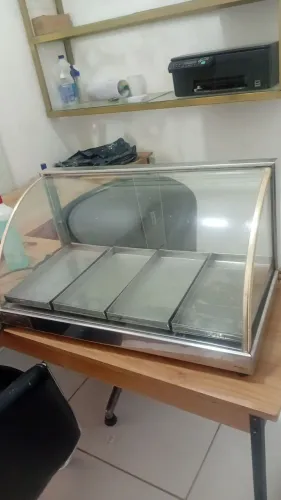 Estufa para salgados expositor de salgados elétrico entrego gratis